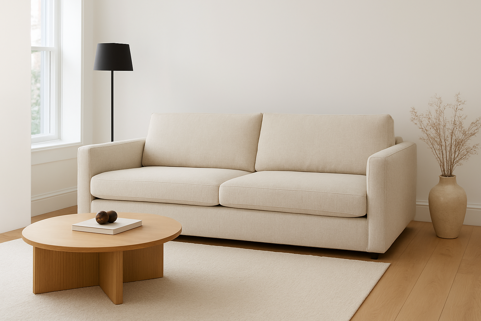 Living room before cushions