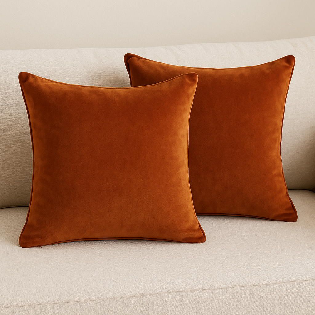 MIULEE Velvet Cushion Covers Set of 2